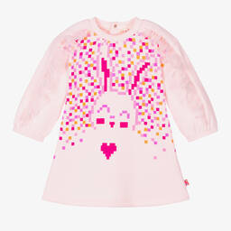 Billieblush-Girls Pink Rabbit Sweatshirt Dress | Childrensalon Outlet