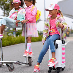 Billieblush-Розовая футболка с радугой для девочек | Childrensalon Outlet