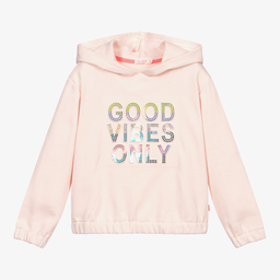 Billieblush-Girls Pink Sequin Hoodie | Childrensalon Outlet