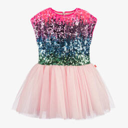 Billieblush-Girls Pink Sequin Party Dress | Childrensalon Outlet