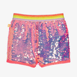 Billieblush-Girls Pink Sequin Shorts | Childrensalon Outlet