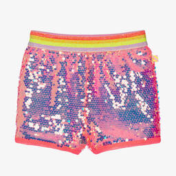 Billieblush-Girls Pink Sequin Shorts | Childrensalon Outlet