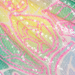 Billieblush-Girls Pink Sequinned Butterfly Dress | Childrensalon Outlet