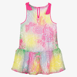 Billieblush-Girls Pink Sequinned Butterfly Dress | Childrensalon Outlet