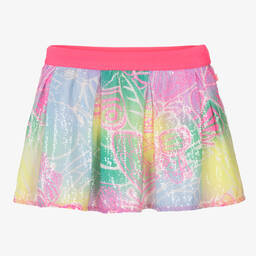 Billieblush-Girls Pink Sequinned Butterfly Skirt | Childrensalon Outlet