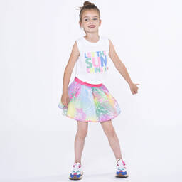 Billieblush-Girls Pink Sequinned Butterfly Skirt | Childrensalon Outlet