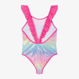 Billieblush-Girls Pink Shimmering Swimsuit | Childrensalon Outlet