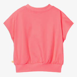 Billieblush-Girls Pink Slip-Over Sweatshirt | Childrensalon Outlet