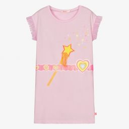 Billieblush-Girls Pink Stars Cotton Dress | Childrensalon Outlet