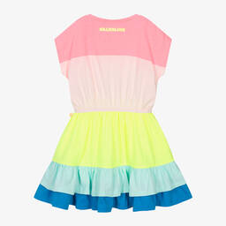 Billieblush-فستان قطن جيرسي مقلم لون زهري | Childrensalon Outlet