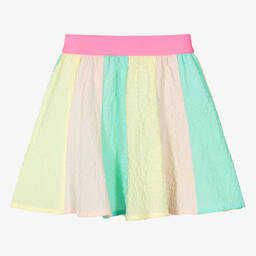 Billieblush-Girls Pink Striped Seersucker Skirt | Childrensalon Outlet
