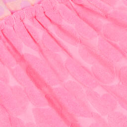 Billieblush-فستان مزيج قطن لون زهري نيون | Childrensalon Outlet