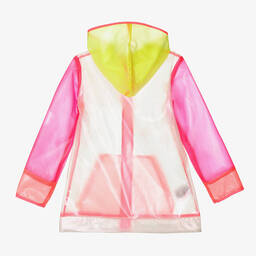 Billieblush-Girls Pink Transparent Raincoat | Childrensalon Outlet