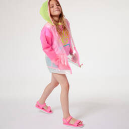 Billieblush-Girls Pink Transparent Raincoat | Childrensalon Outlet
