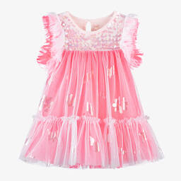 Billieblush-Girls Pink Tulle Dress | Childrensalon Outlet