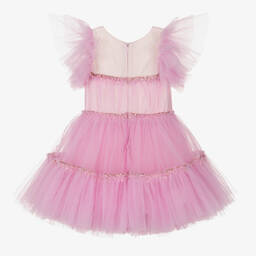 Billieblush-Розовое платье из тюля для девочек | Childrensalon Outlet