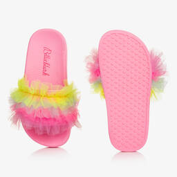 Billieblush-Girls Pink Tulle Sliders | Childrensalon Outlet