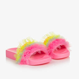 Billieblush-Girls Pink Tulle Sliders | Childrensalon Outlet
