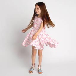 Billieblush-Girls Pink Viscose Dress | Childrensalon Outlet