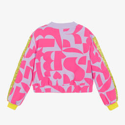 Billieblush-Girls Purple & Pink Cotton Sweatshirt | Childrensalon Outlet