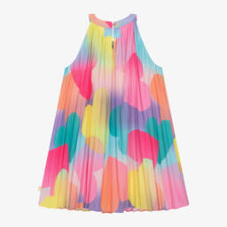 Billieblush-Girls Rainbow Heart Chiffon Frock | Childrensalon Outlet