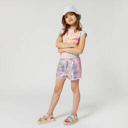 Billieblush-Сандалии на липучке с радужным сердцем для девочек | Childrensalon Outlet