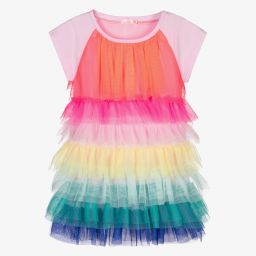 Billieblush-Girls Rainbow Ruffle Dress | Childrensalon Outlet
