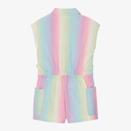 Billieblush-Girls Rainbow Stripe Romper Delight | Childrensalon Outlet