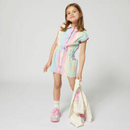 Billieblush-Girls Rainbow Stripe Romper Delight | Childrensalon Outlet