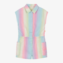 Billieblush-Girls Rainbow Stripe Romper Delight | Childrensalon Outlet