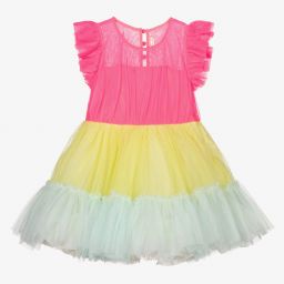 Billieblush-Платье радужной расцветки из тюля для девочек | Childrensalon Outlet