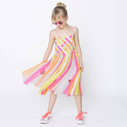 Billieblush-Girls Rainbow Tulle Dress | Childrensalon Outlet