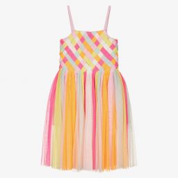 Billieblush-Girls Rainbow Tulle Dress | Childrensalon Outlet