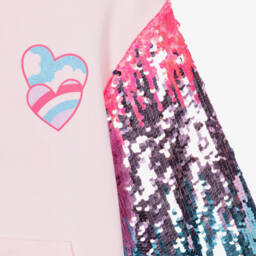 Billieblush-Girls Sequin Pink Cotton Dress | Childrensalon Outlet