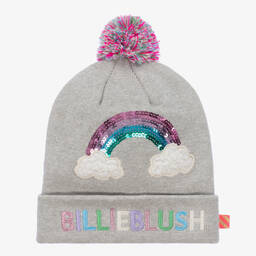 Billieblush-Girls Silver Glitter Rainbow Hat | Childrensalon Outlet