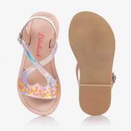 Billieblush-Girls Silver Sequin Sandals | Childrensalon Outlet