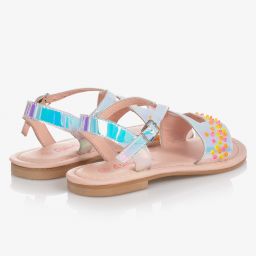 Billieblush-Girls Silver Sequin Sandals | Childrensalon Outlet