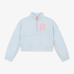 Billieblush-Girls Sky Cotton Zip-Up Jumper | Childrensalon Outlet