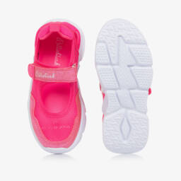 Billieblush-Girls Sparkle Mesh Light-Up Sneakers | Childrensalon Outlet