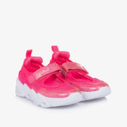 Billieblush-Girls Sparkle Mesh Light-Up Sneakers | Childrensalon Outlet
