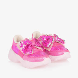 Billieblush-Girls Sparkle Pink Patent Trainers | Childrensalon Outlet