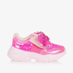 Billieblush-Girls Sparkle Pink Patent Trainers | Childrensalon Outlet