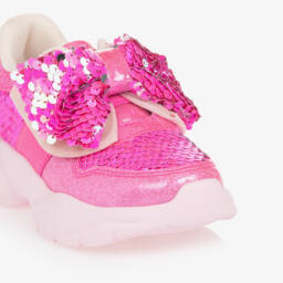 Billieblush-Girls Sparkle Pink Patent Trainers | Childrensalon Outlet