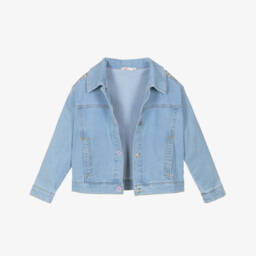 Billieblush-Girls Sparkling Denim Sunshine Jacket | Childrensalon Outlet