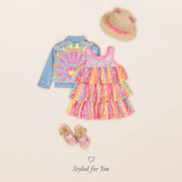 Billieblush-Girls Sparkling Denim Sunshine Jacket | Childrensalon Outlet