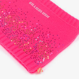 Billieblush-Girls Sparkling Pink Knit Snood | Childrensalon Outlet