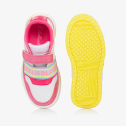 Billieblush-حذاء رياضي وردي لامع للبنات مع إغلاق فيلكرو | Childrensalon Outlet