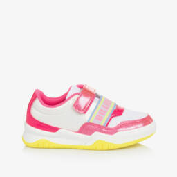 Billieblush-حذاء رياضي وردي لامع للبنات مع إغلاق فيلكرو | Childrensalon Outlet