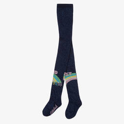 بيلي بلاش-كولون مزيج قطن محبوك لون أزرق غامق للبنات | Childrensalon Outlet