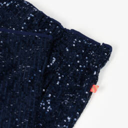 Billieblush-Girls Sparkly Navy Trousers | Childrensalon Outlet